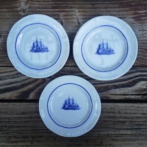 (3) Georgetown Collection by Wedgwood 'American Clipper' 6" Dessert Plates